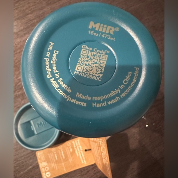 Stainless Steel,Blue,16 OZ Flip Traveler Leak proof lid.Miir (ordered by Peet’s) - Picture 3 of 12